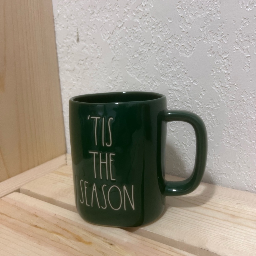 Rae Dunn Green 'Tis The Season Mug